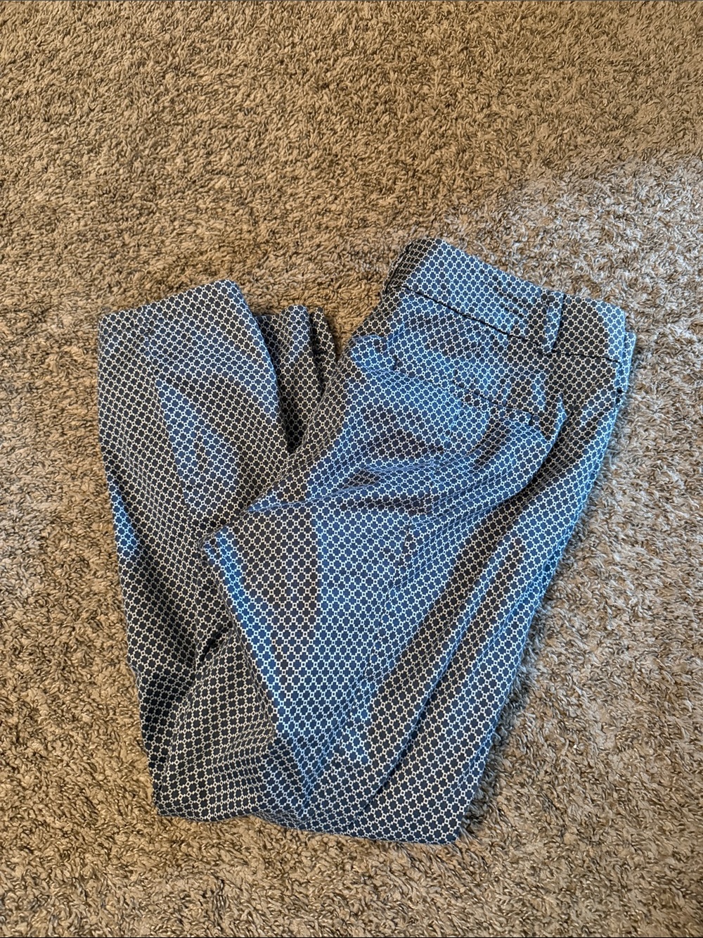 Women’s Patterned Dress Pants - Blue